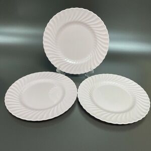 Minton Dinner Plates‎ Swirl Edge Pink 10 3/4" Lot of 3